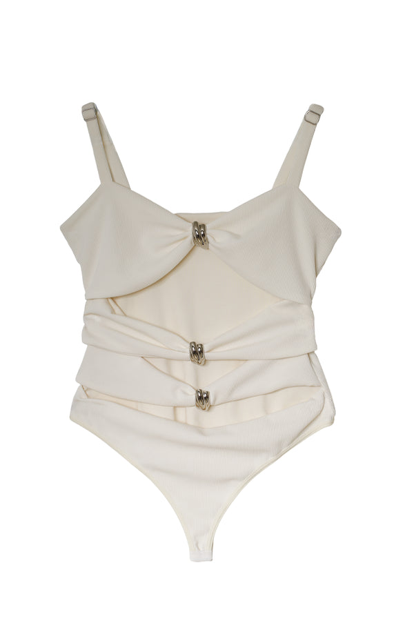ARO BODYSUIT, BEIGE