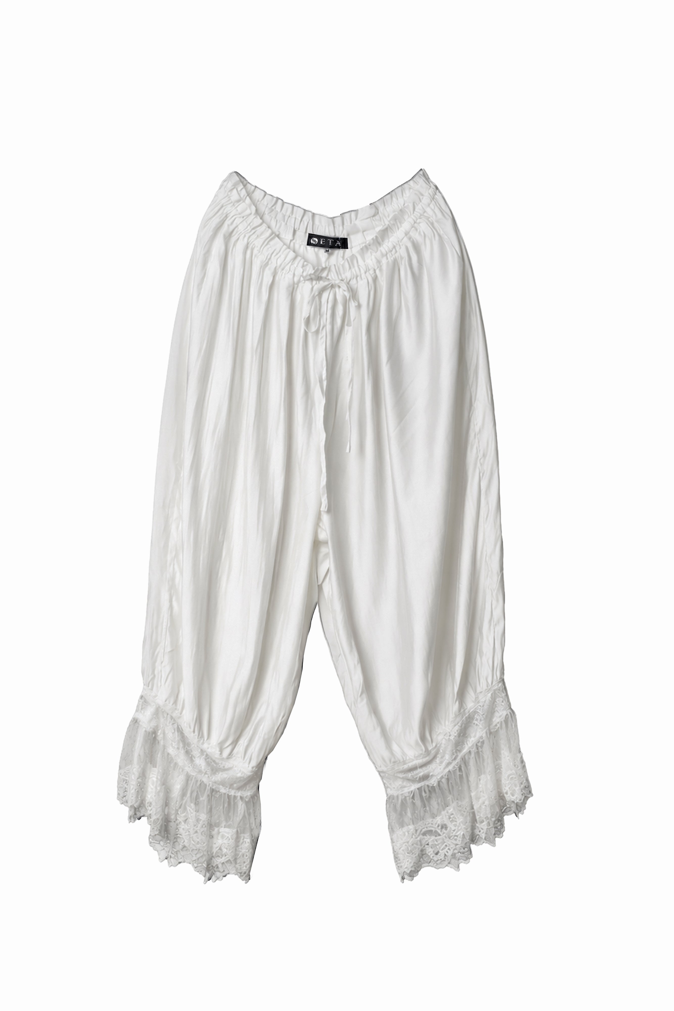 CHANTILLY BAGGY PANTS, WHITE – Seta Apparel