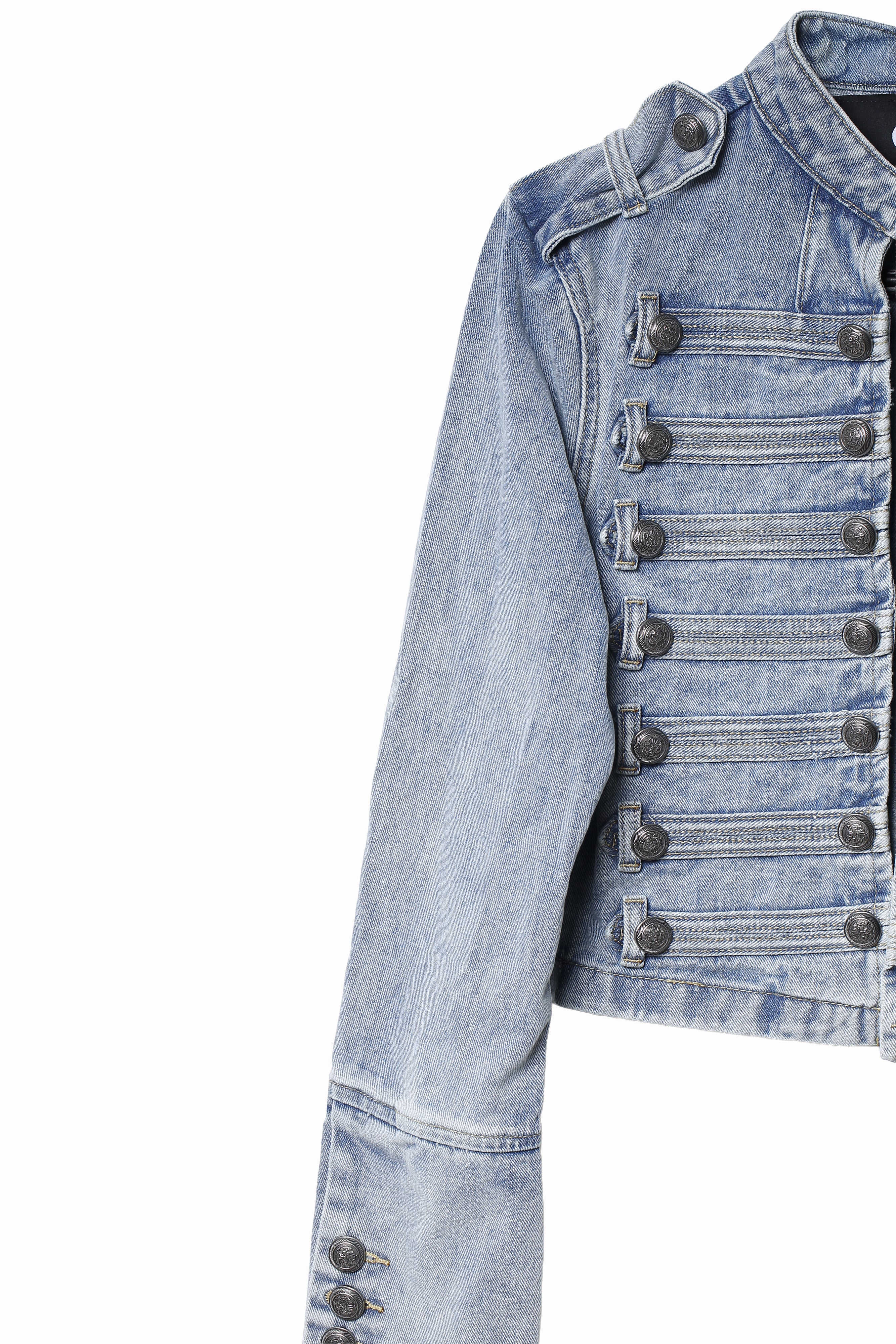 DENIM NAPOLEON JACKET – Seta Apparel