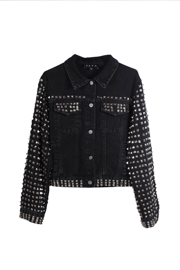 DENIM TACH JACKET BLACK