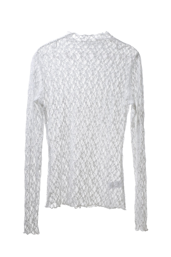 LACE SWEATER WHITE