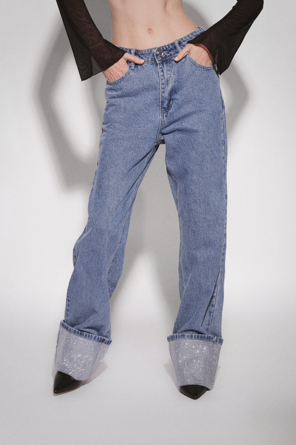 GLITTER LINE JEANS