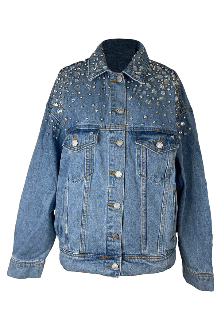 CRYSTAL DENIM JACKET